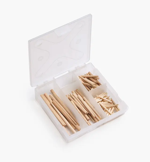 image of Assortiment de 96 clous japonais fuselés en bois