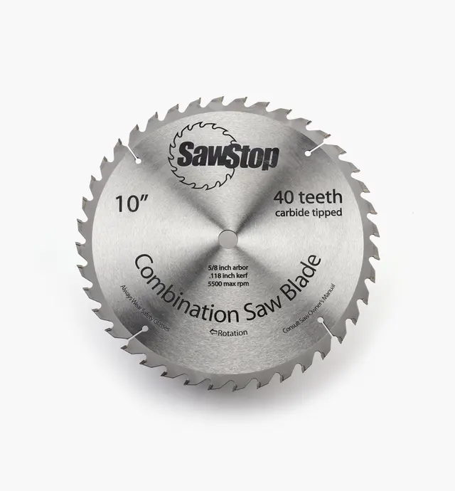 image of SawStop 10" 40-Tooth Combination Blade