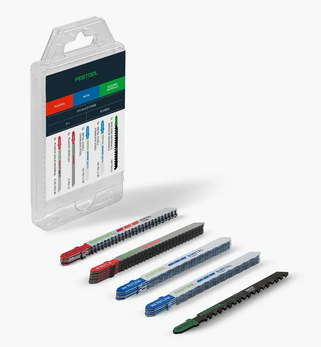 image of Festool Jigsaw Blade Set STS-Sort/21 P/M/B