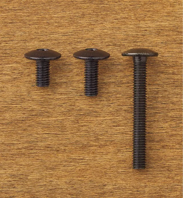 image of Rampa M6 Black Mushroom-Head Bolts