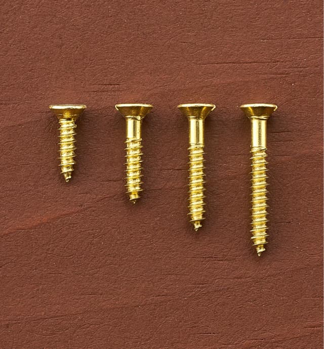 image of #3 Flat-Head Brass Screws