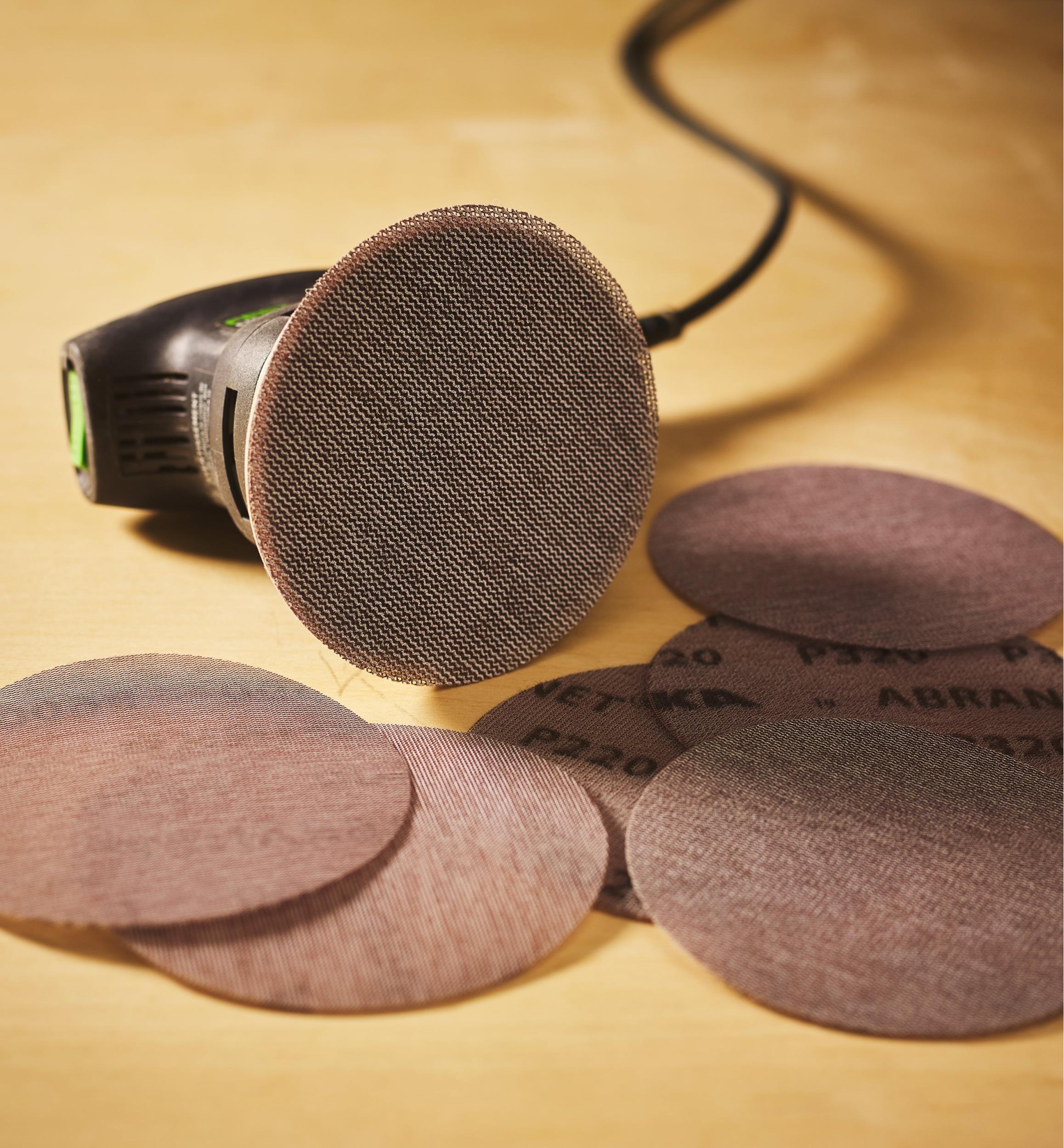 Disques abrasifs fins autoagrippants Mirka Abranet, 5 po