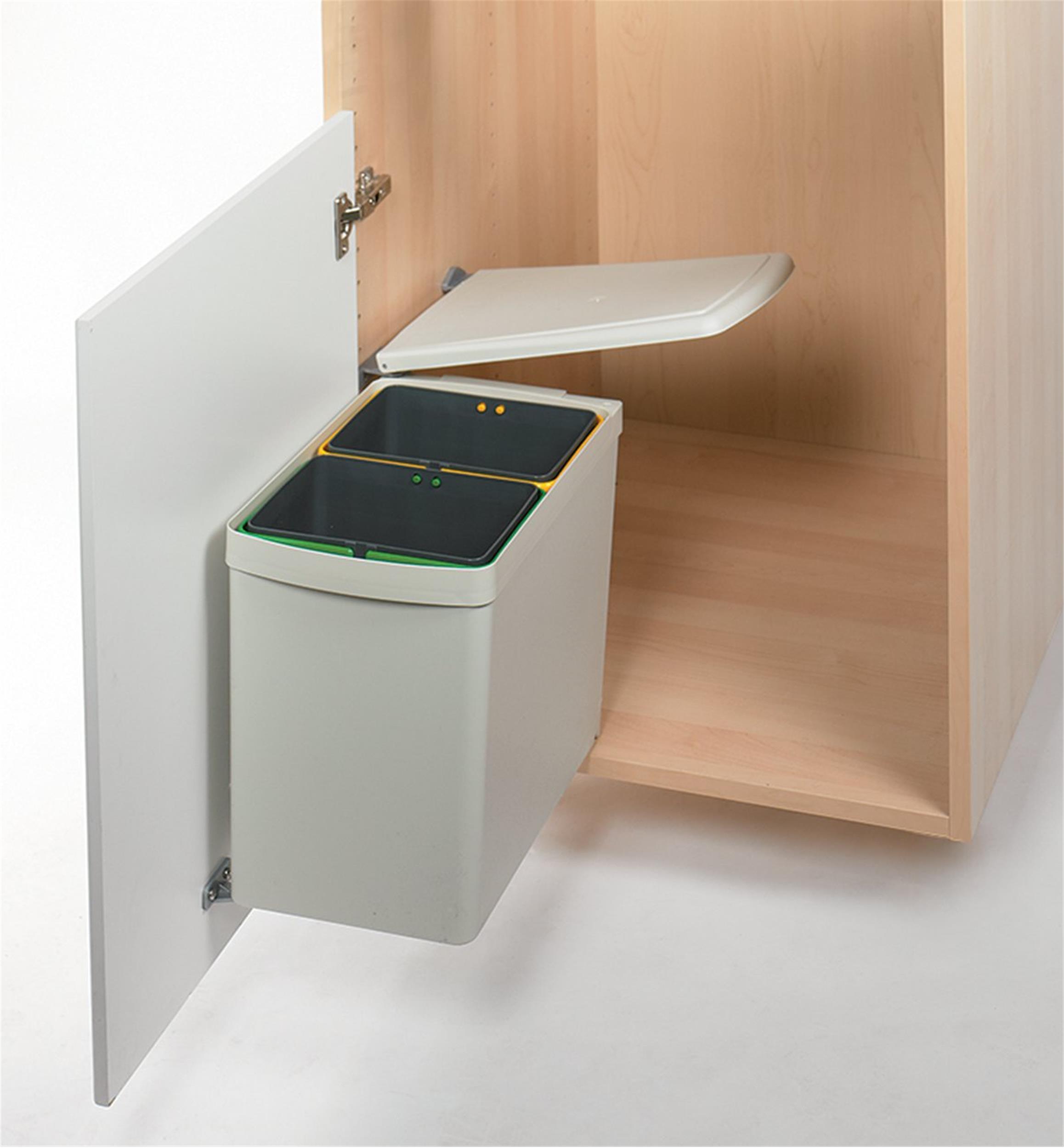 15 Litre Door-Mount Dual Waste Container