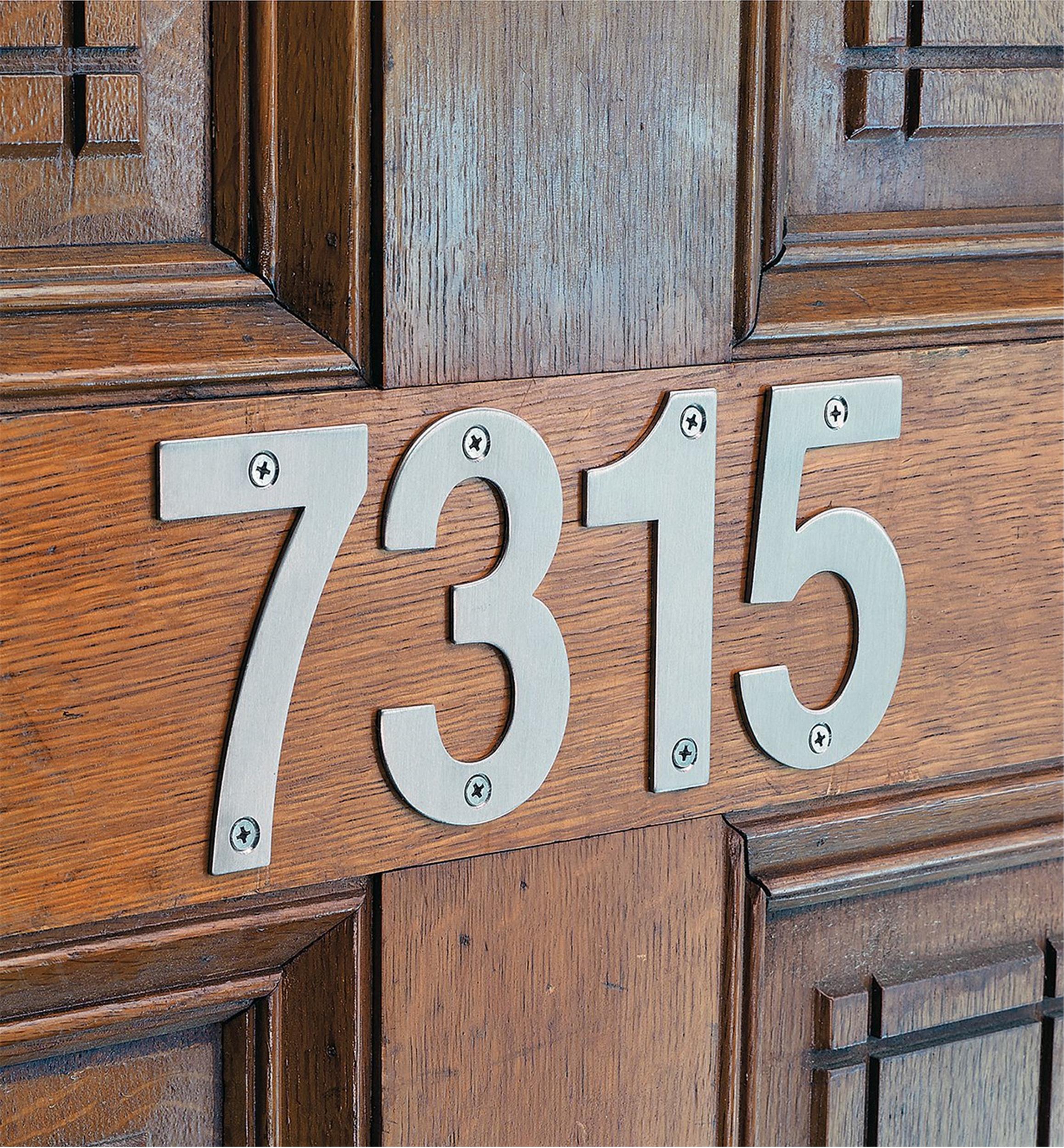 Chiffres de maison en acier inoxydable