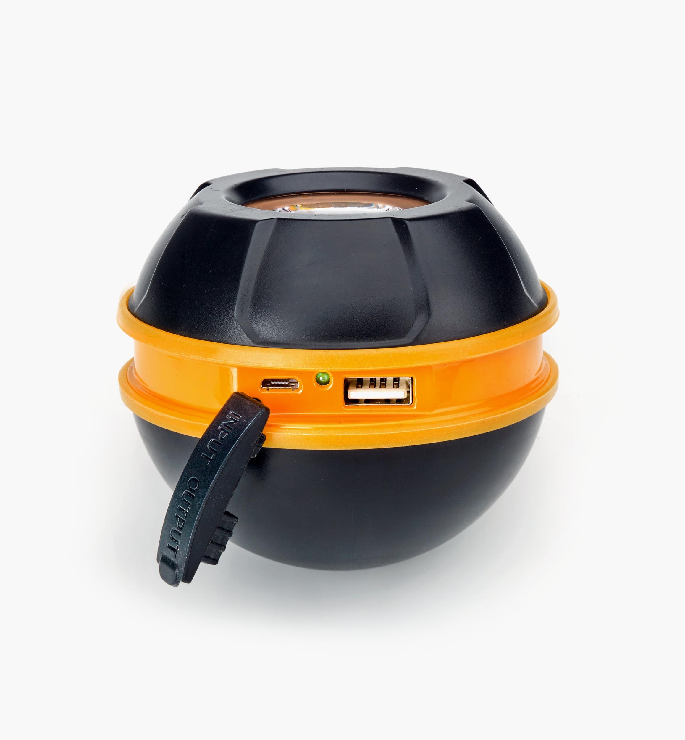 Lampe-sphère magnétique robuste rechargeable à DEL