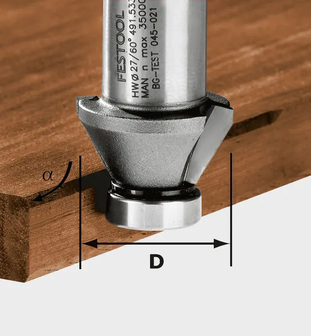image of Festool Chamfer Cutter HW 45°-OFK 500