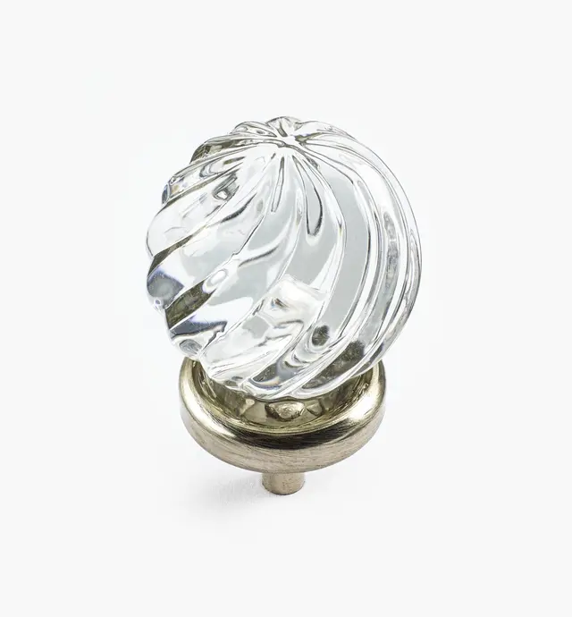 image of Boutons en verre torsadé