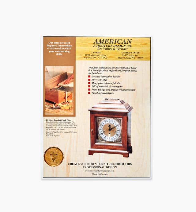 image of Heritage Bracket Clock Plan
