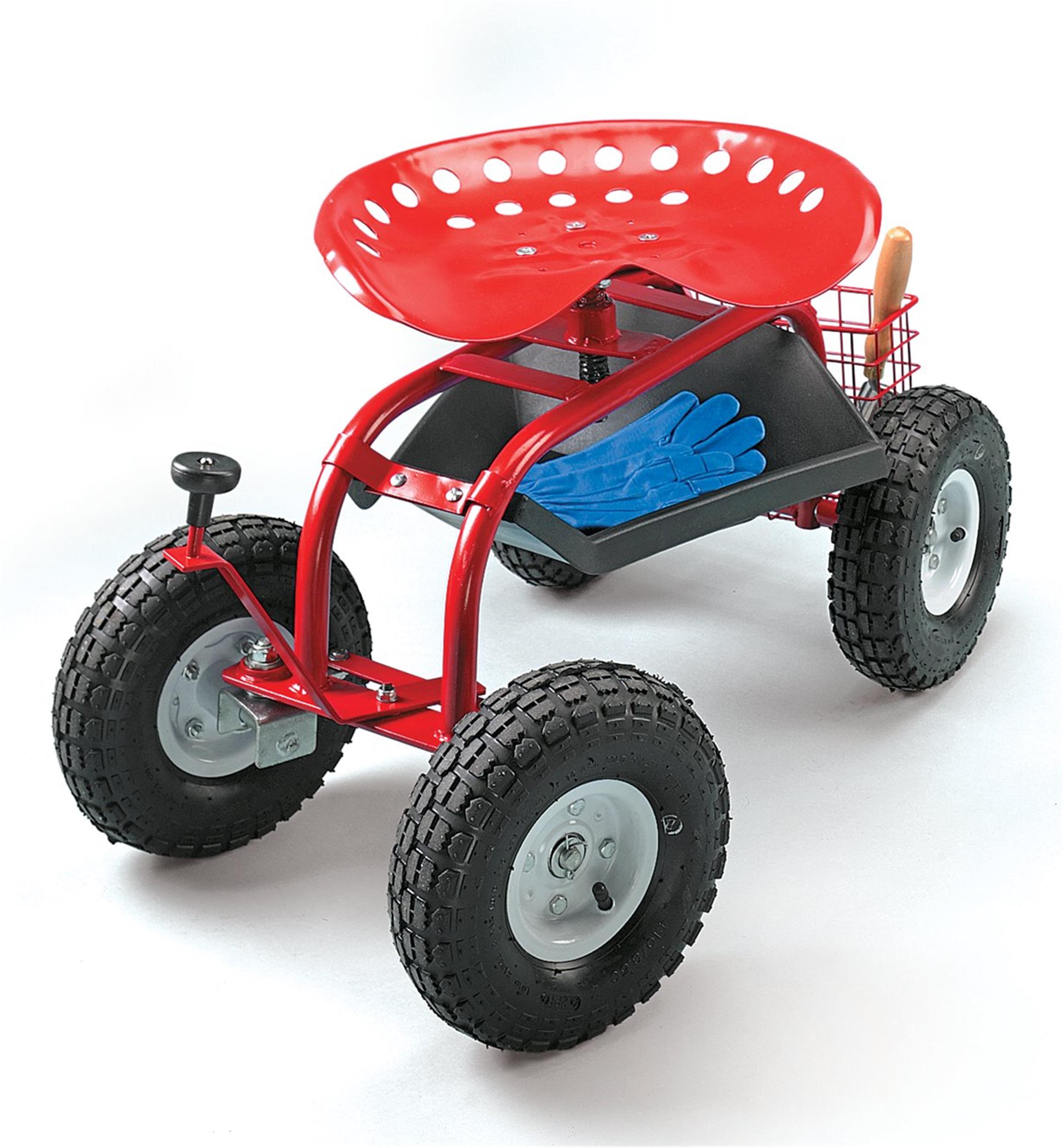 Voiturette dirigeable avec porte-outils