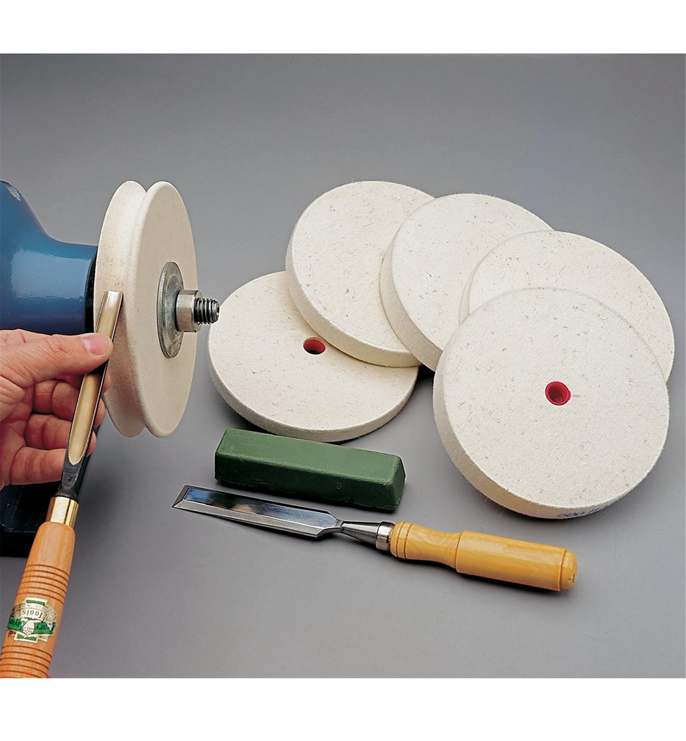 Disque à polir Veritas en feutre pour outils de sculpture