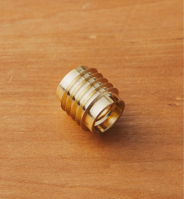 image of M10-1.5 Brass Knife-Edge Insert Nut