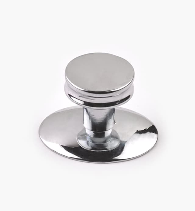image of Contemporary Chrome-Plate De Novo Knob