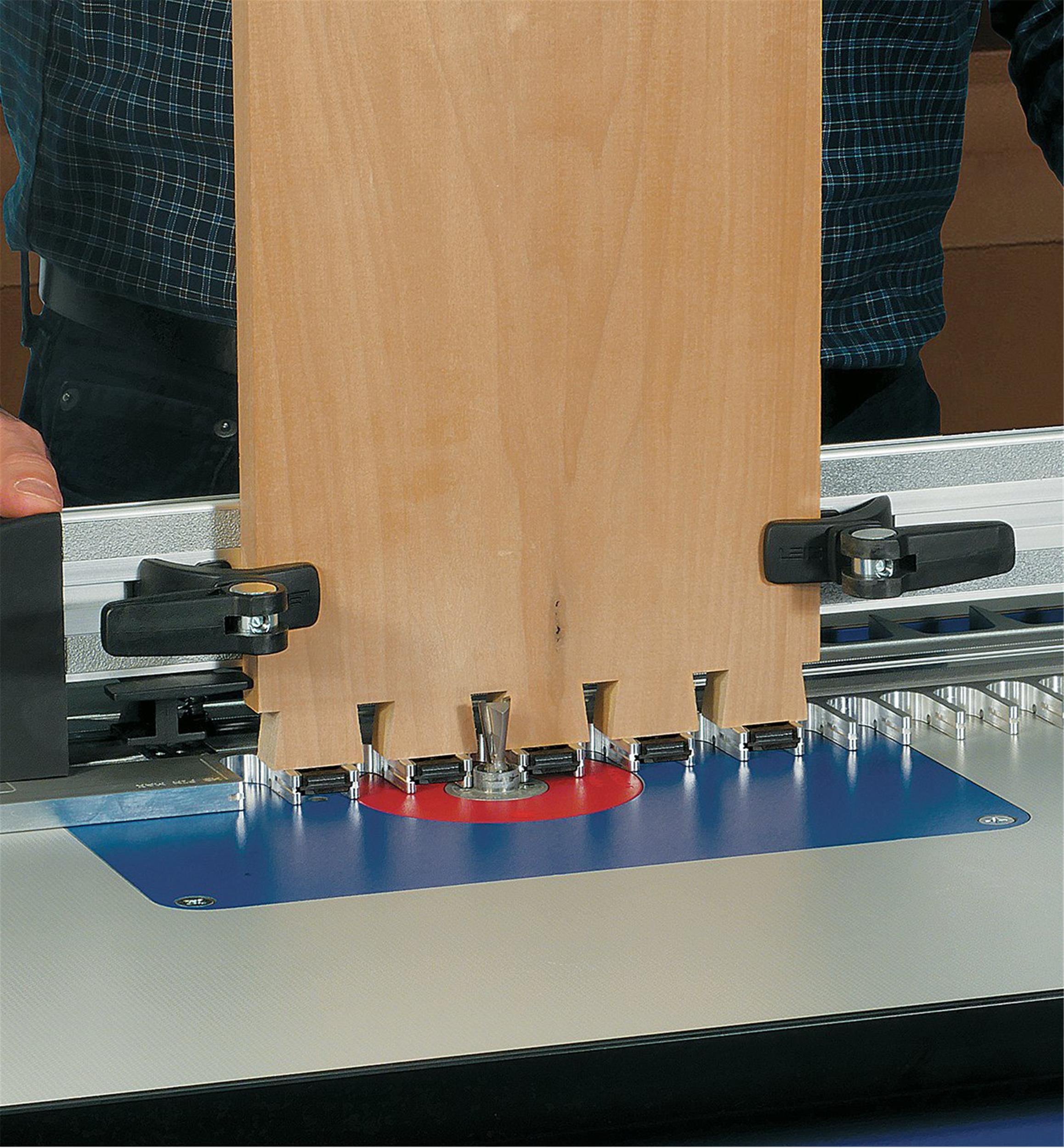 Gabarit de table à toupie pour assemblage RTJ400 Leigh