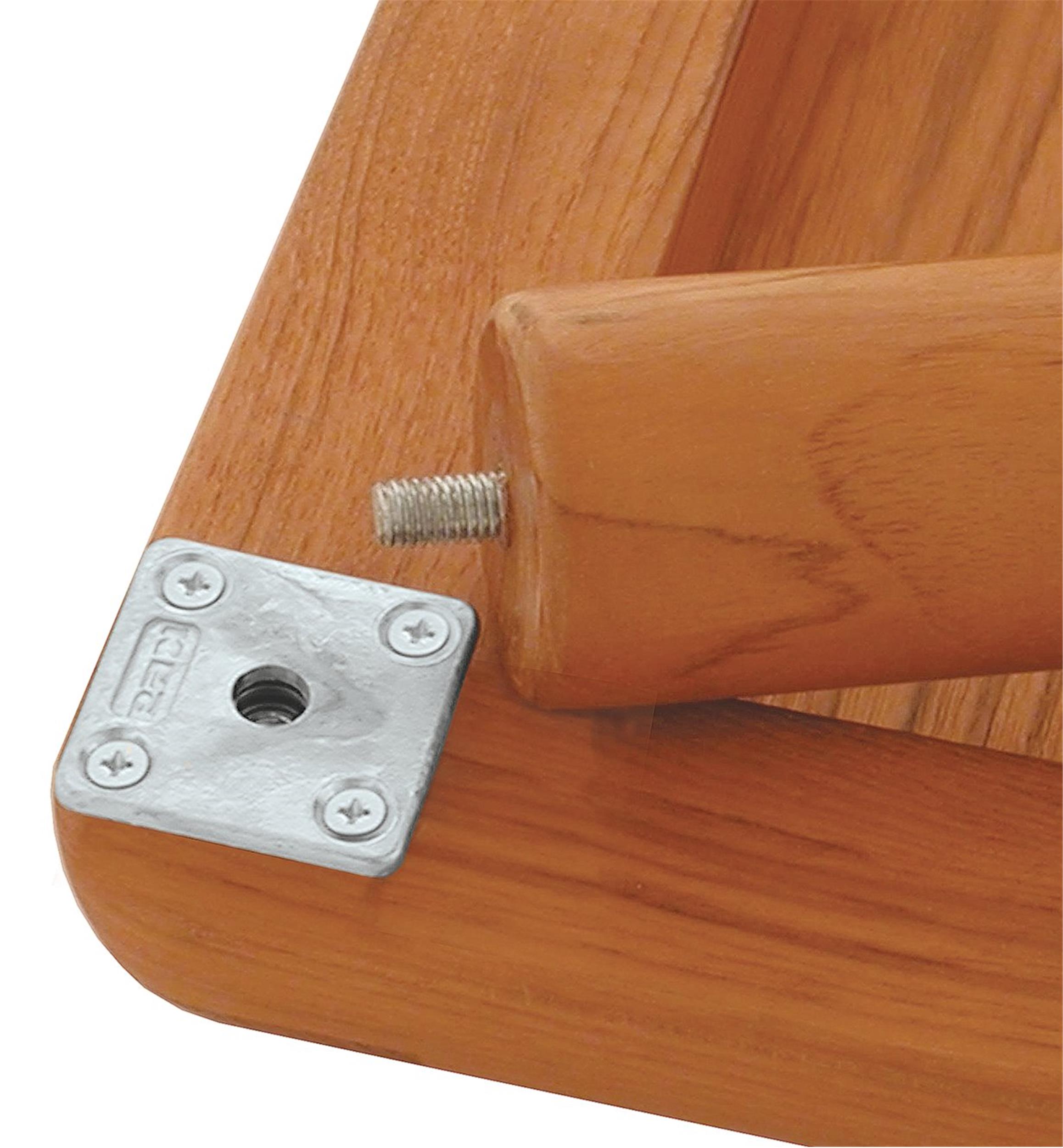 Plaques de fixation carrées pour pattes de meuble