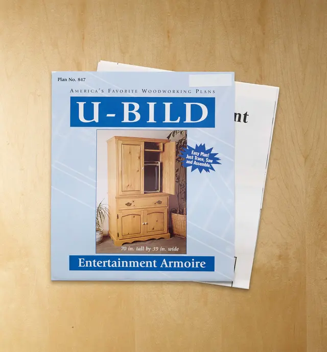 image of Entertainment Armoire Plan