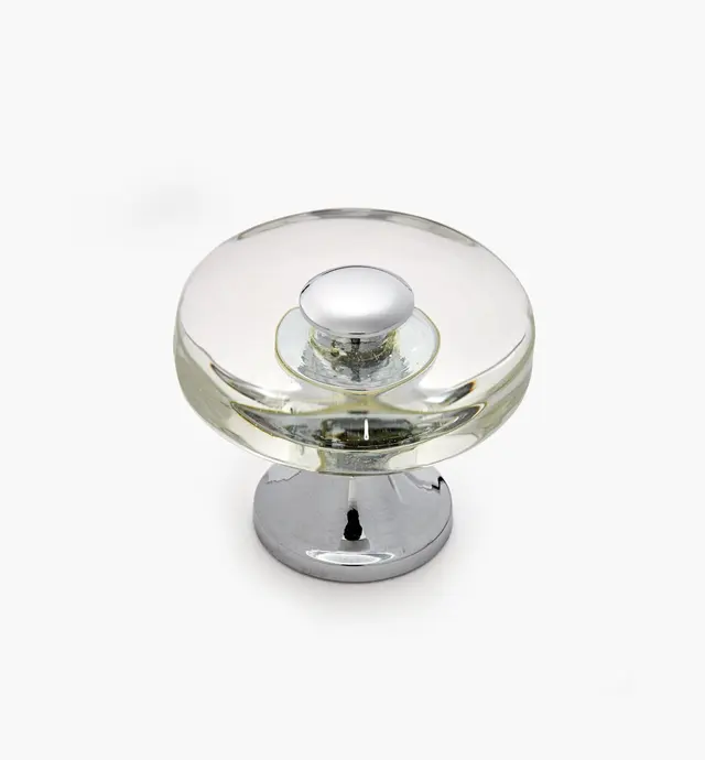 image of Boutons circulaires en verre teinté