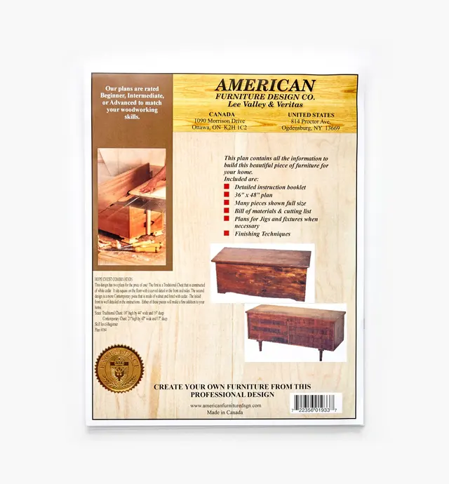 image of Traditional and Contemporary Hope Chest Plans