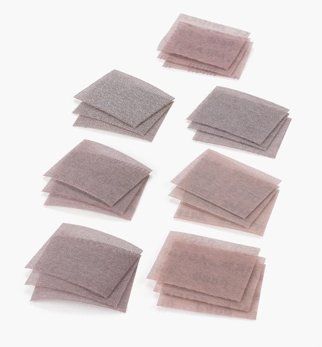 image of 21-Pc. Sample Pack of Mirka Abranet Ace 3" × 4" Grip Sheets