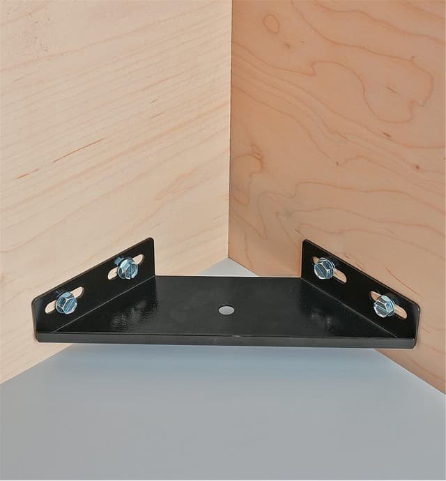 Underside of installed Corner Bracket