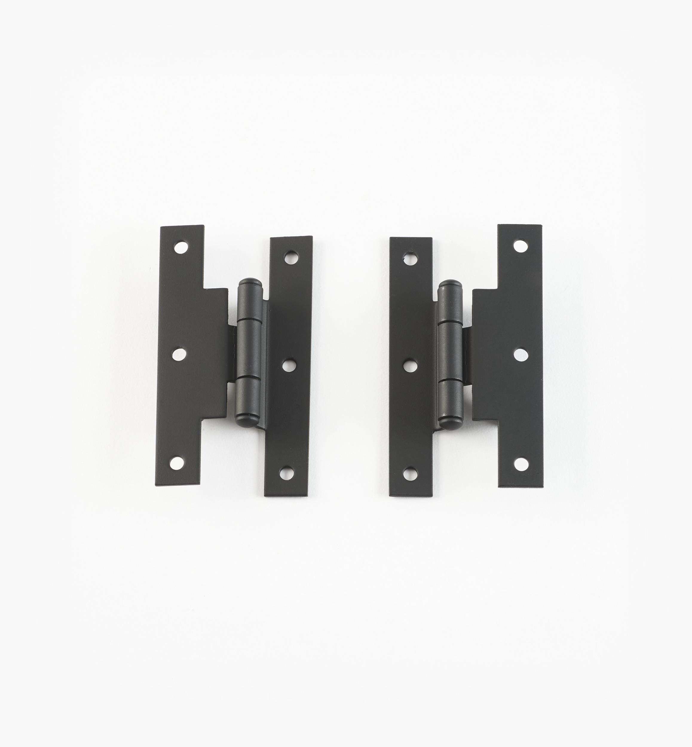 “Forged Iron” Smooth H-Hinges