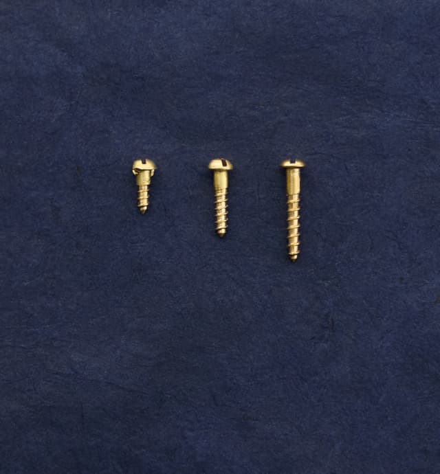 image of #1 Round-Head Brass Screws