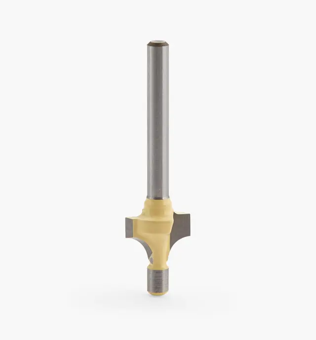 image of 1/8" Shank Carbide-Tipped Corner Round Router Bit