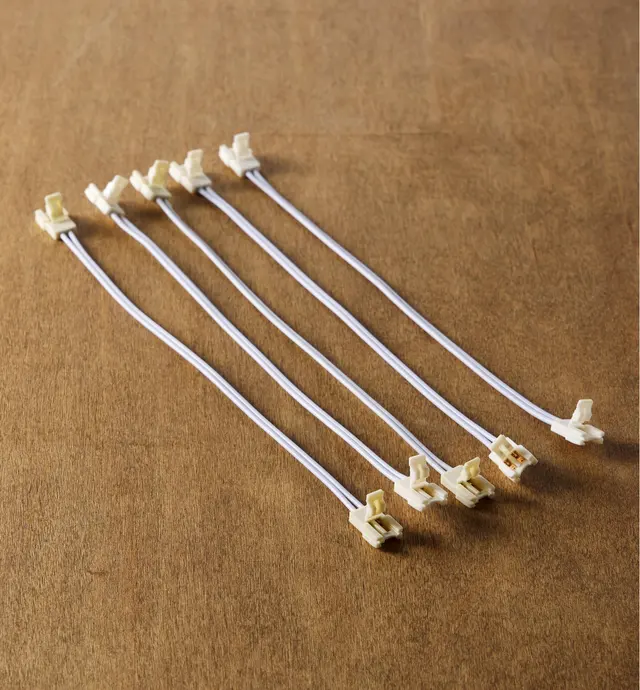 image of Wire-Lead Connectors for White LED Tape Lights (12V)