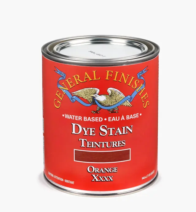 image of Orange General Water-Based Dye Stain