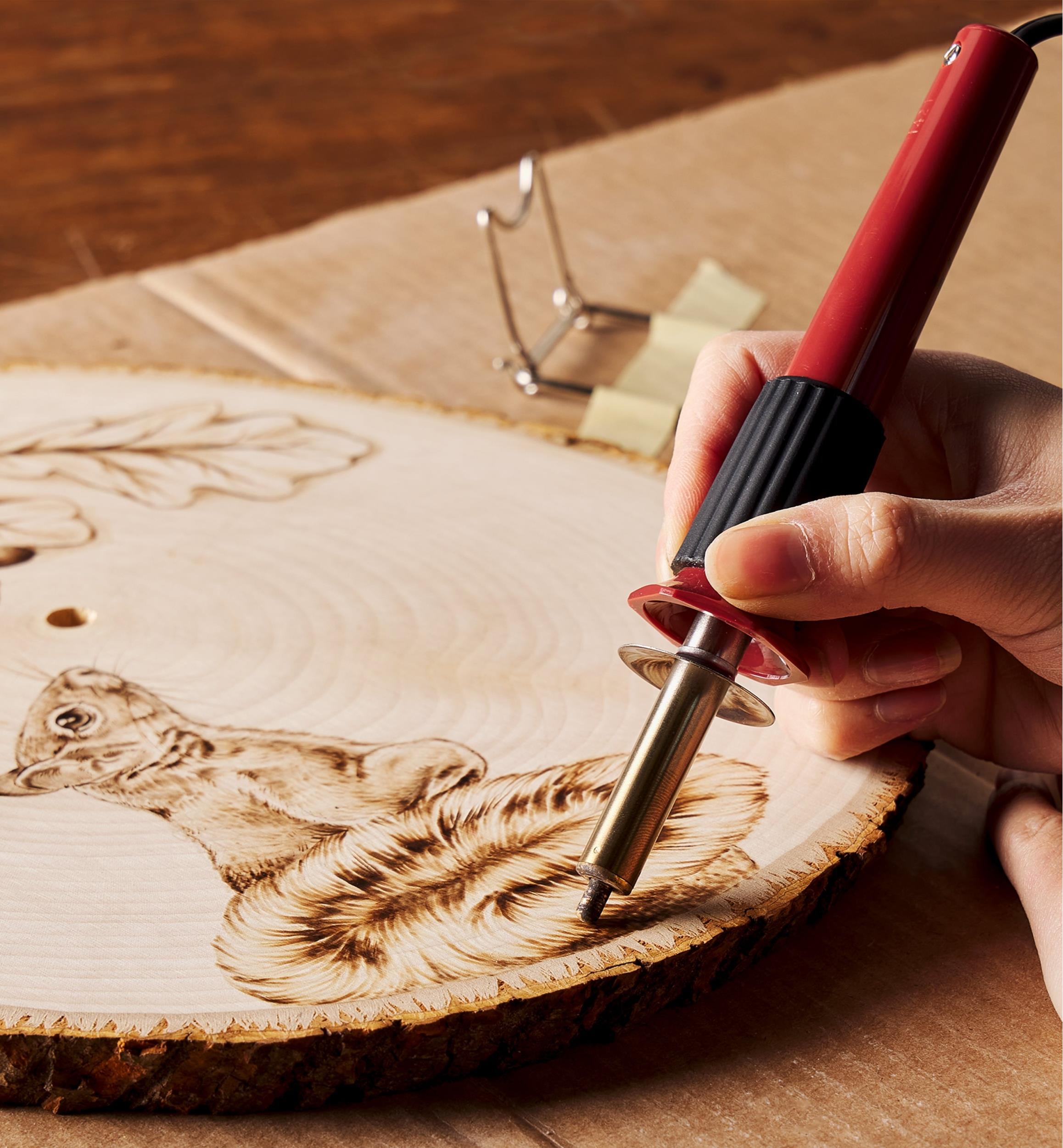 Trousse-projet pour horloge et sous-verre pyrogravés