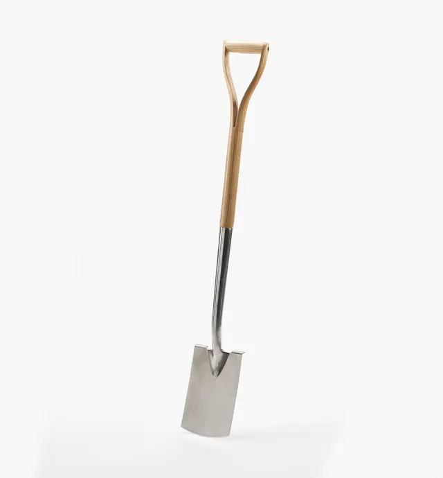 image of Stainless-Steel Wood-Handled Border Spade