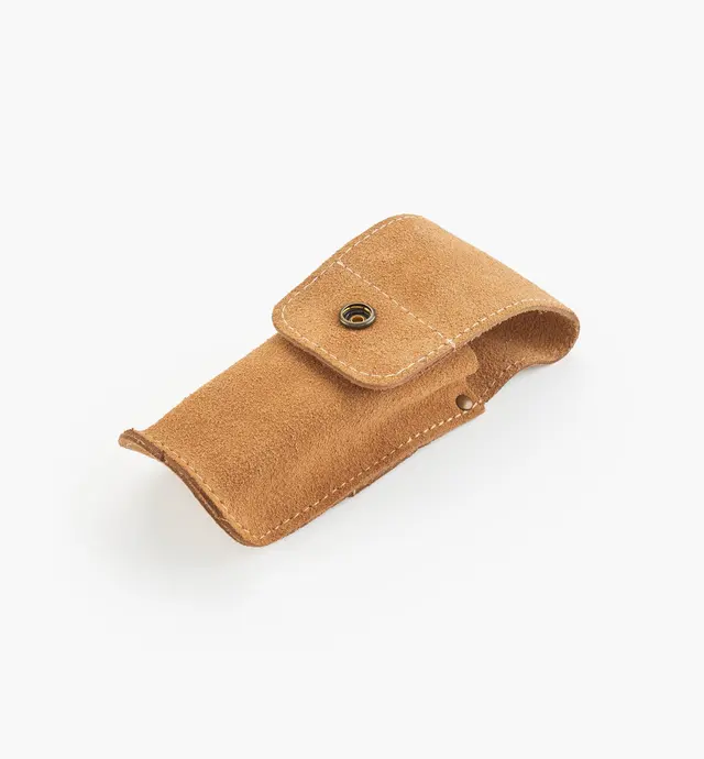 image of Étui en cuir pour petit rabot de coupe
