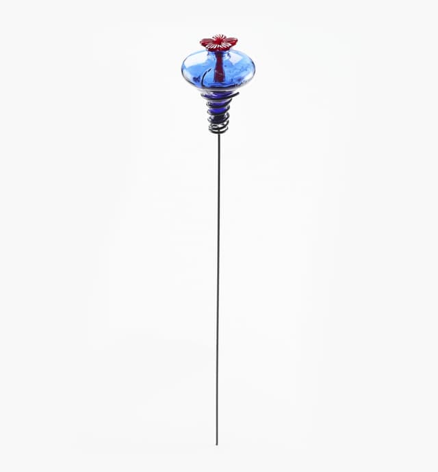 image of Glass Flower Hummingbird Feeder