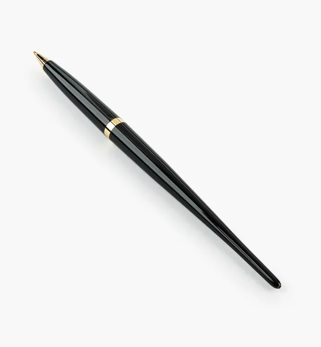 image of Stylo noir pour porte-stylo en laiton