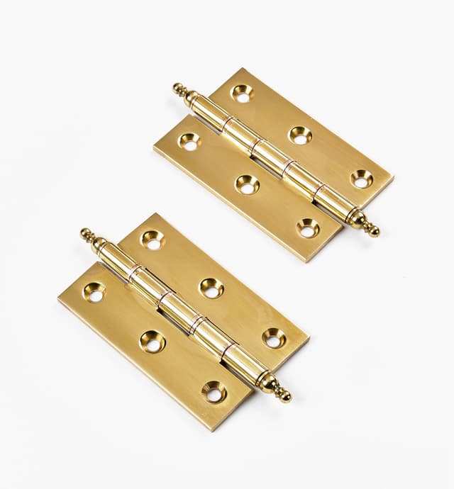 image of Extruded Brass Ball-Tip Fast-Pin Finial Hinges