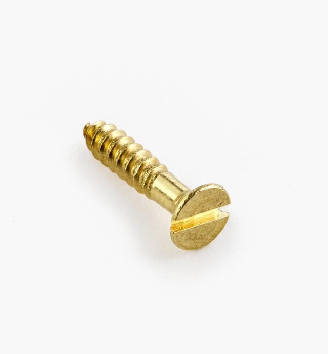 image of 1/2" #3 Flat-Head Brass Screws