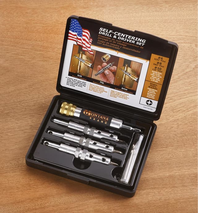 image of Montana Brand Self-Centering Drill & Driver Bit Set