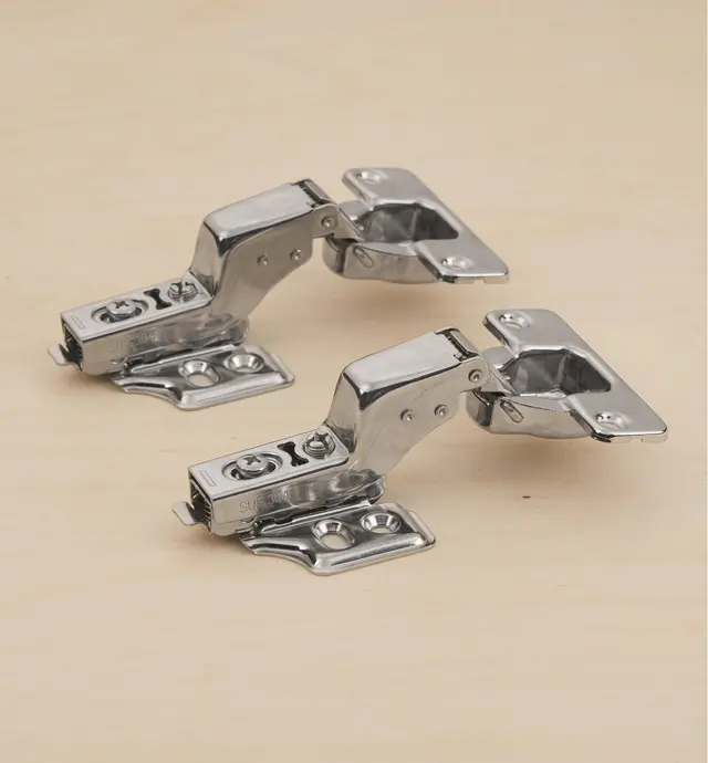 image of Stainless-Steel Euro-Style Cup 105° Inset Hinges
