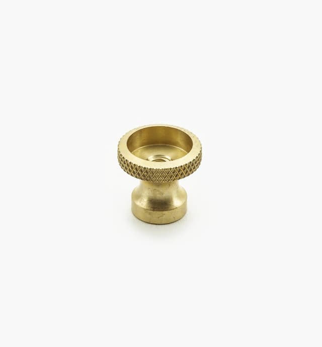 image of Veritas Knurled Brass Insert Knobs