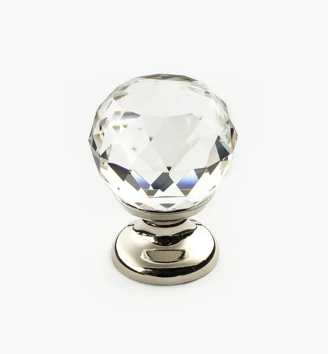 image of Faceted Glass Knobs