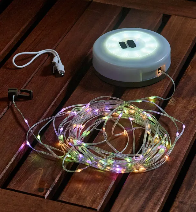 image of Go-Anywhere LED String & Disc Light