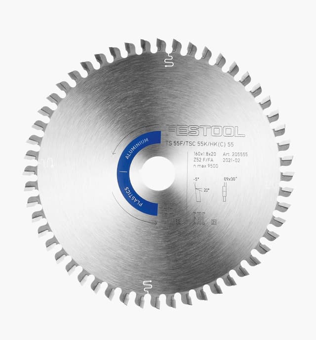 image of Aluminum/Plastics Saw Blade for Festool TSC 55 K