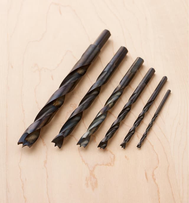 07J0310 - Set of 6 Utility Brad-Point Bits