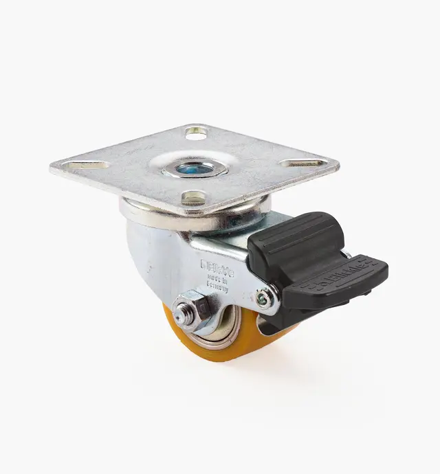 image of Low-Profile Polyurethane Caster with Brake