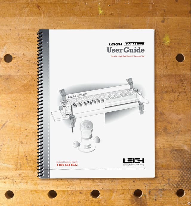 image of Extra Instruction Manual for Leigh D4R Pro Dovetail Jig