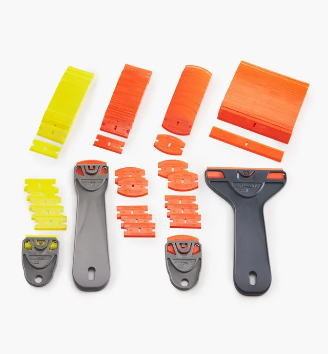 image of Ensemble complet de grattoirs et lames en plastique