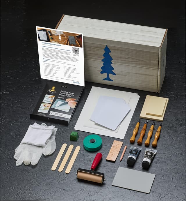 image of Make It Yourself Linocut Printmaking Kit