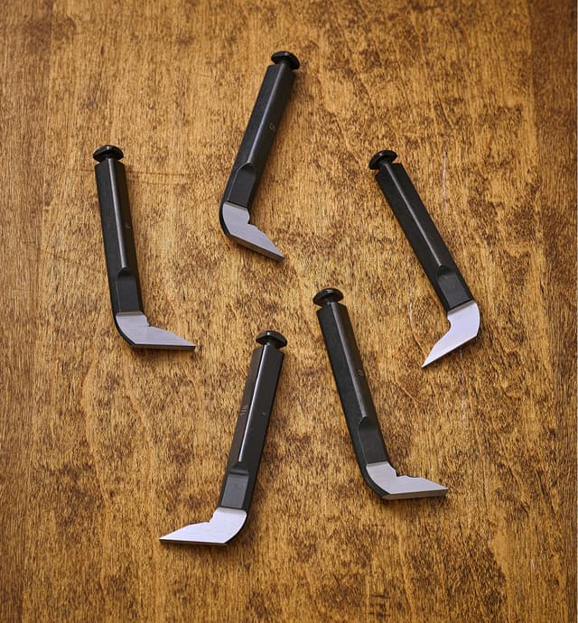 image of Metric Narrow Plane Blades for the Veritas Router and Hinge Mortise Planes