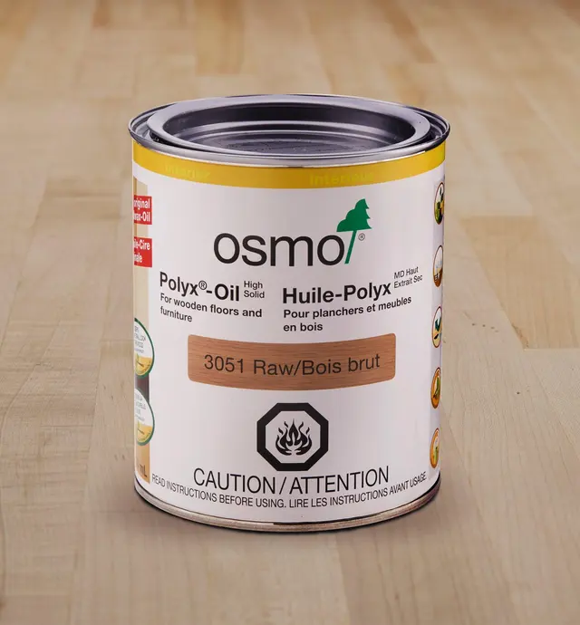 image of Huile-cire dure Osmo Polyx, satinée pigmentée