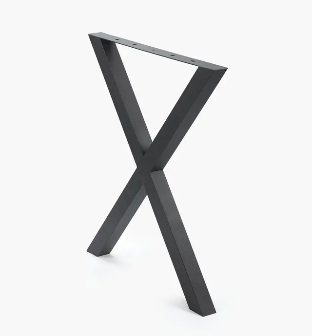 image of 710mm Steel X-Shape Table Leg