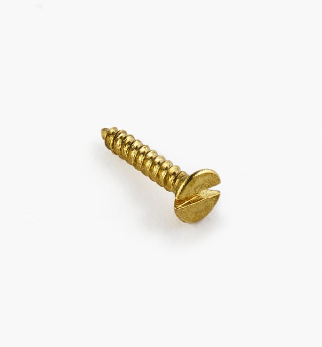 image of 3/8" #1 Flat-Head Brass Screws